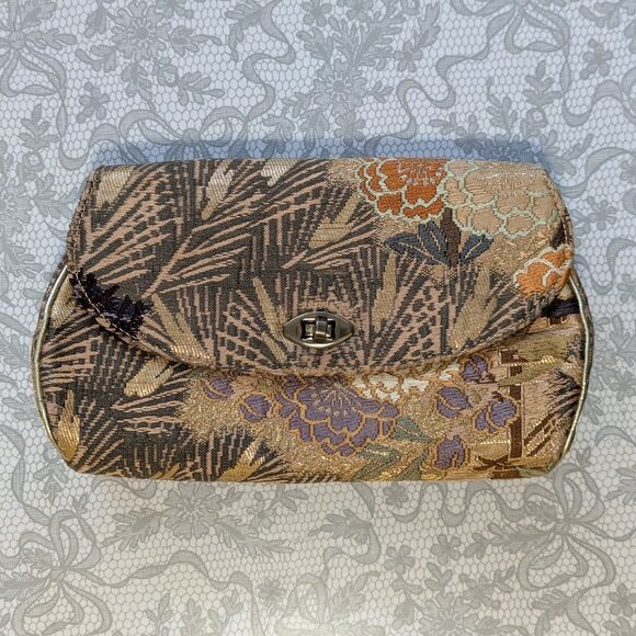 Lovely little vintage brocade clutch - Picture 1 of 4